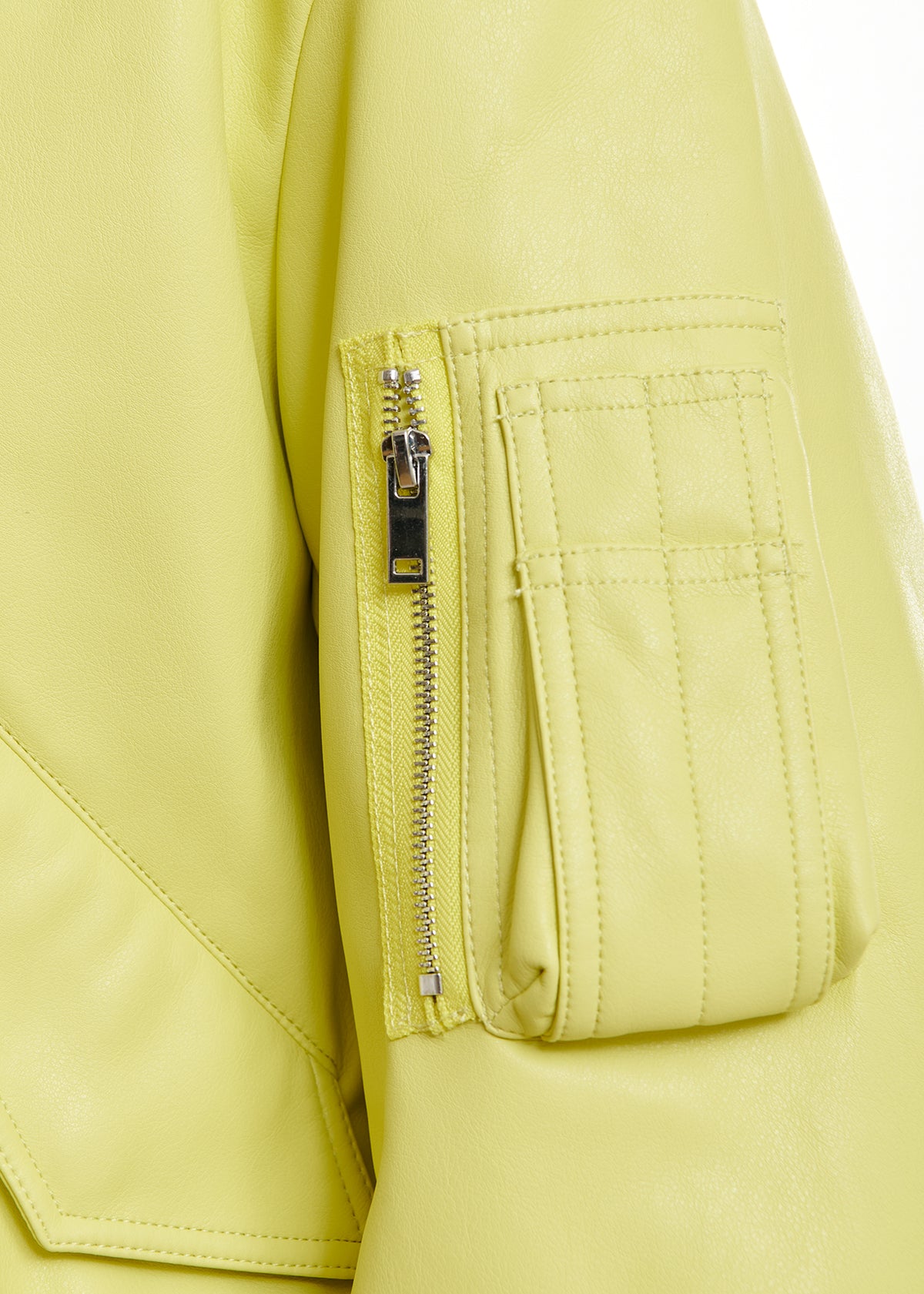 JUG FAUX LEATHER BOMBER