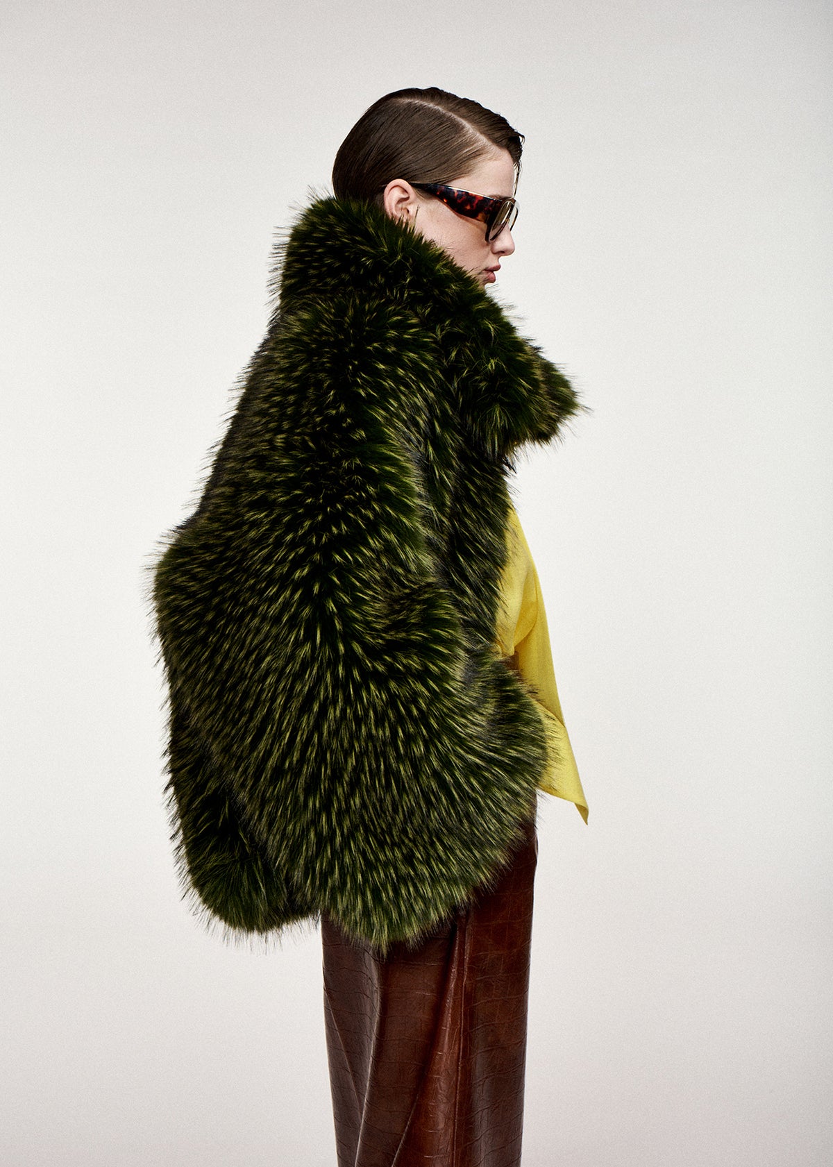 KASTANJE FOAX FUR COAT