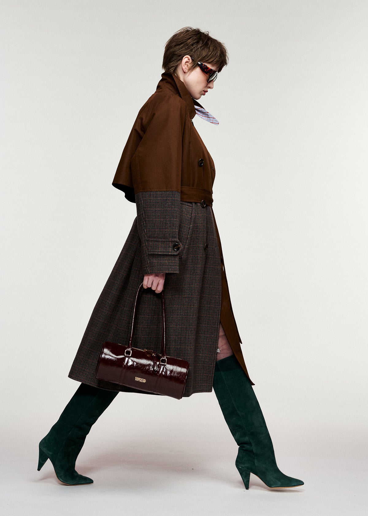 KAGU PATCHWORK TRENCH COAT