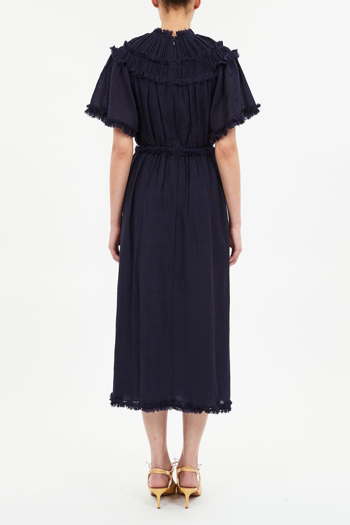 Ayan Short Sleeve Midi Dress