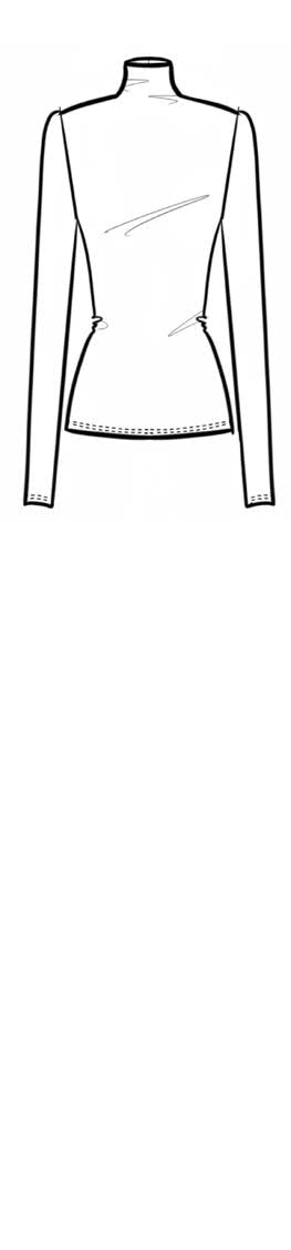 Aurelia Jersey Long Sleeve Turtleneck Top