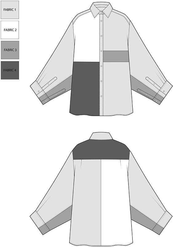 KINGSLEY PATCHWORK SHIRT