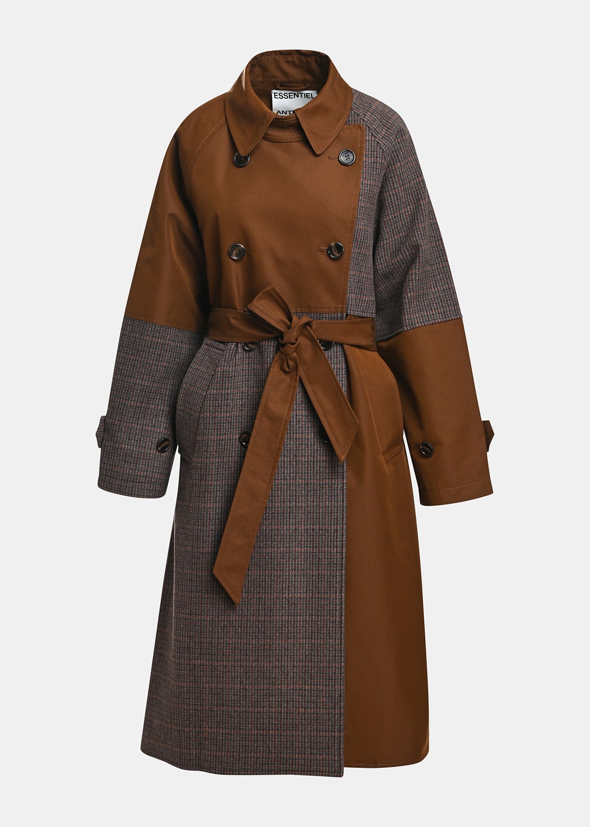 KAGU PATCHWORK TRENCH COAT