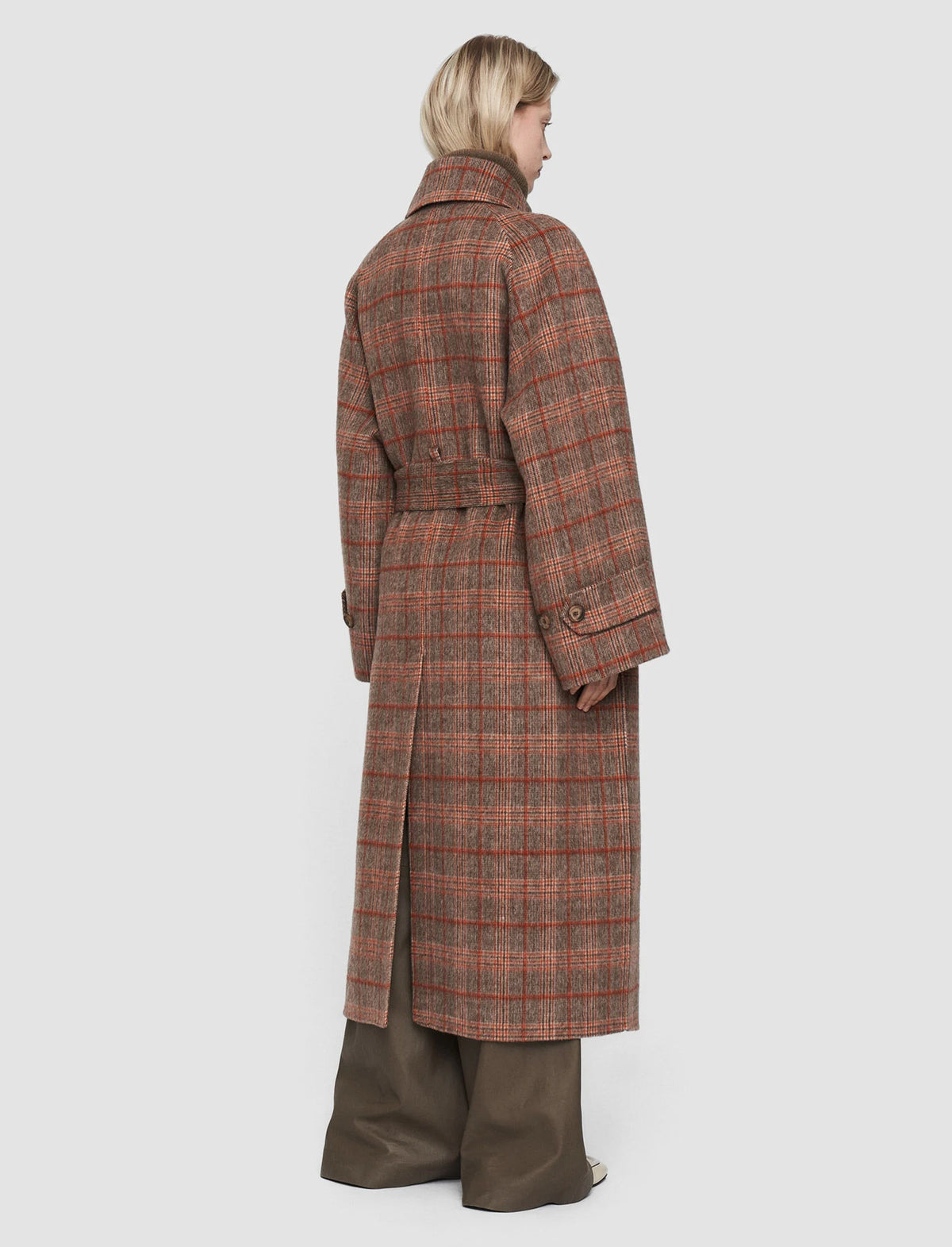 Joseph Double Face Plaid Chatsworth Coat