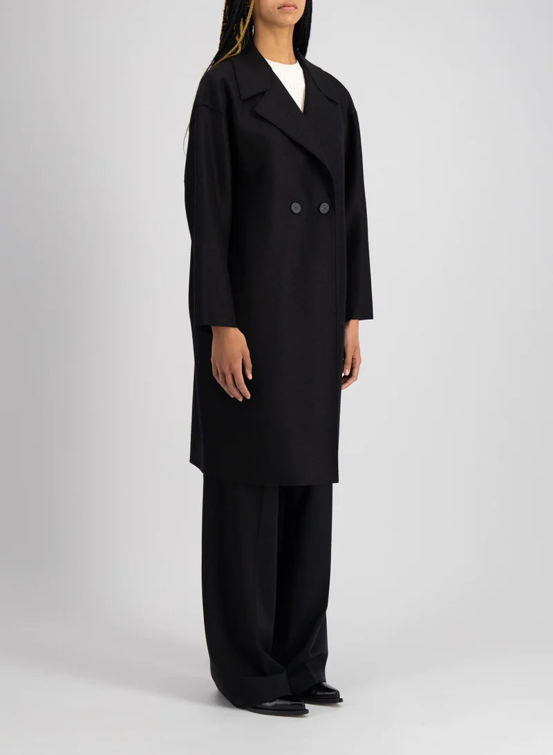 Harris Wharf London Dropped Shoulder Coat Pressed Wool