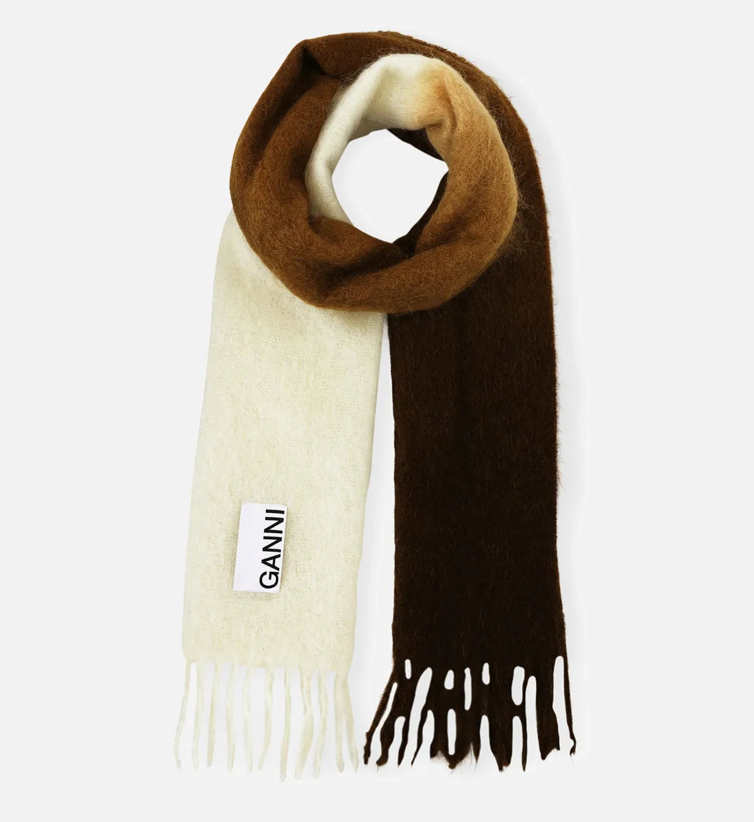 Ganni Mohair Gradient Scarf