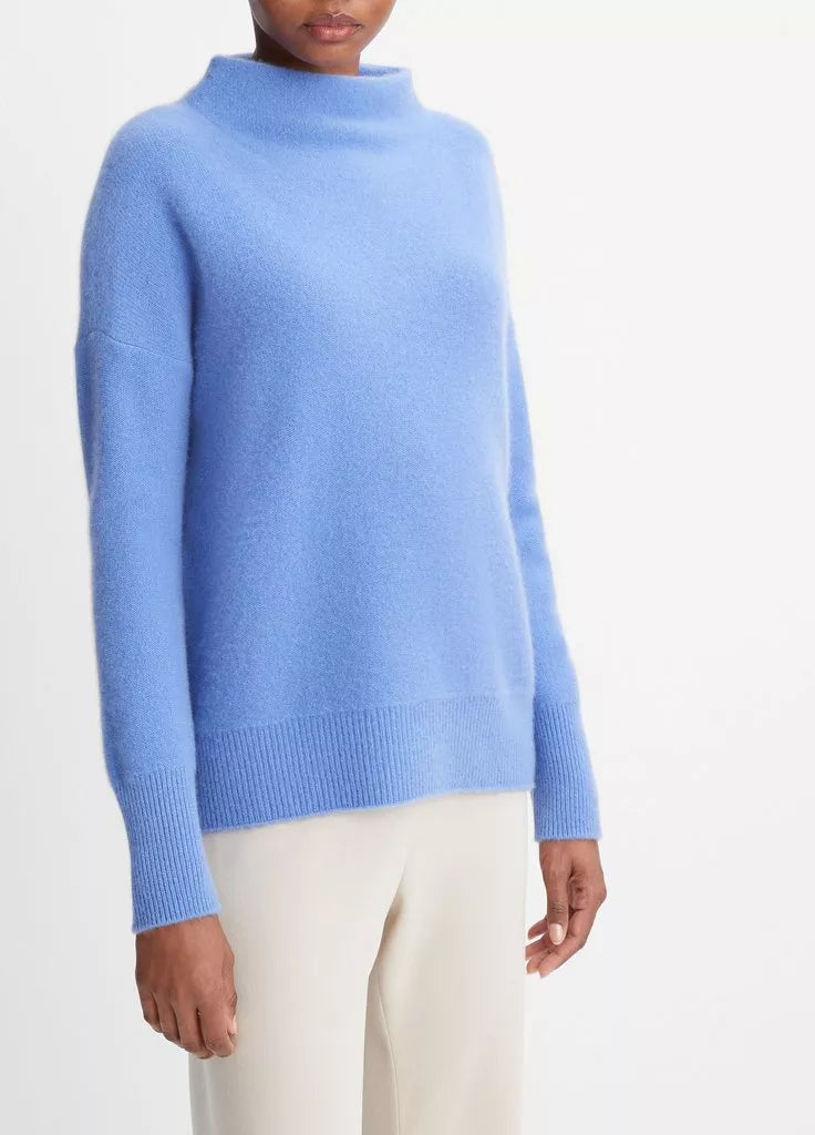 Vince Plush Cashmere Funnel Neck Sweater