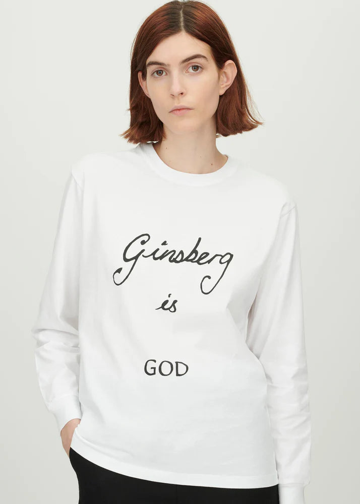 Bella Freud Ginsberg Is God Long Sleeve T-Shirt