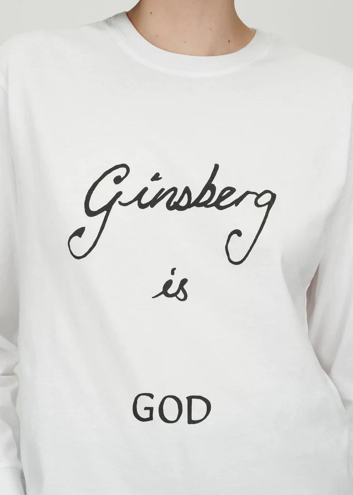 Bella Freud Ginsberg Is God Long Sleeve T-Shirt