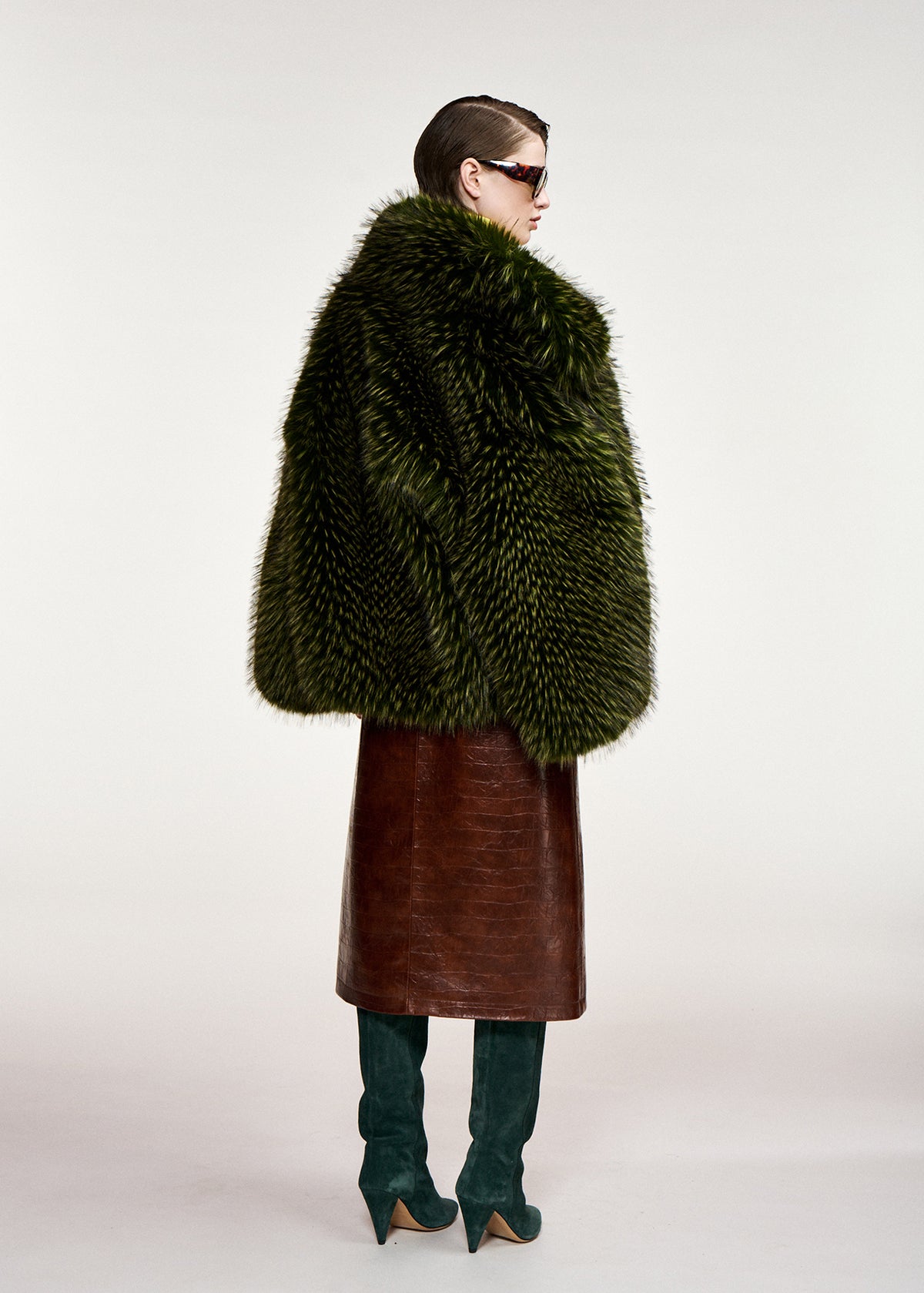 KASTANJE FOAX FUR COAT