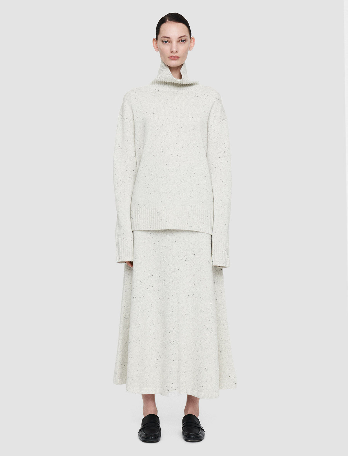 Joseph High Neck Tweed Knit