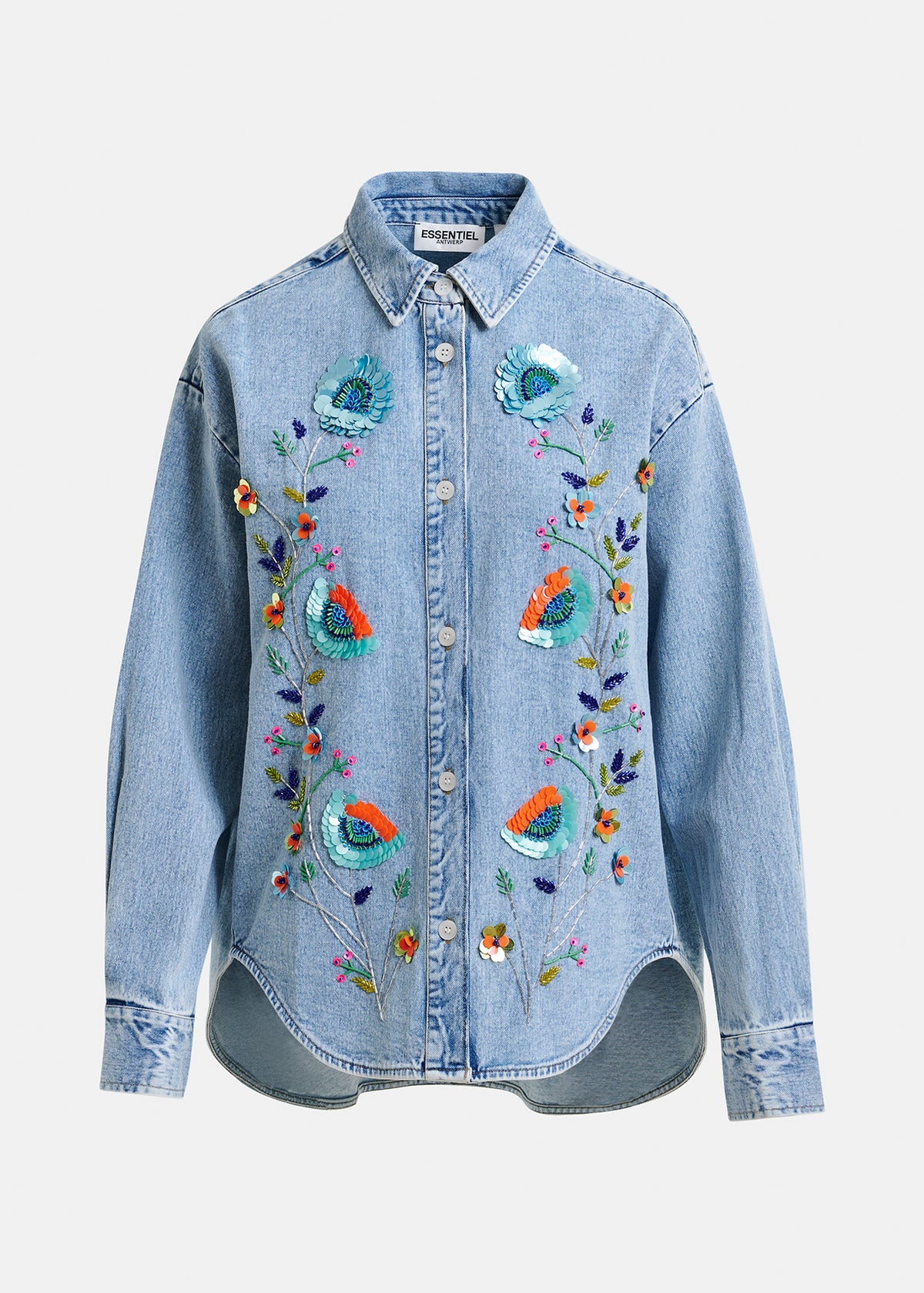 Icksonville sequin denim shirt