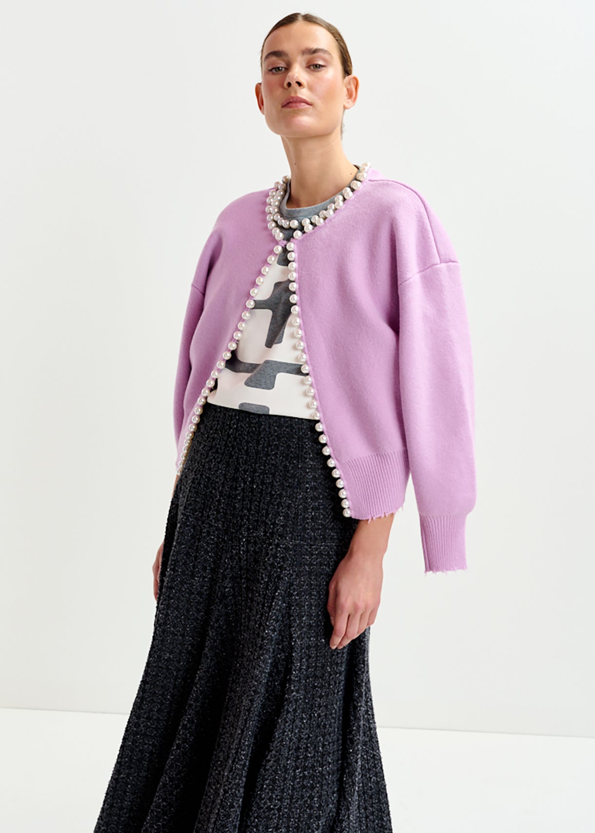 Ideas knit cardigan with beads