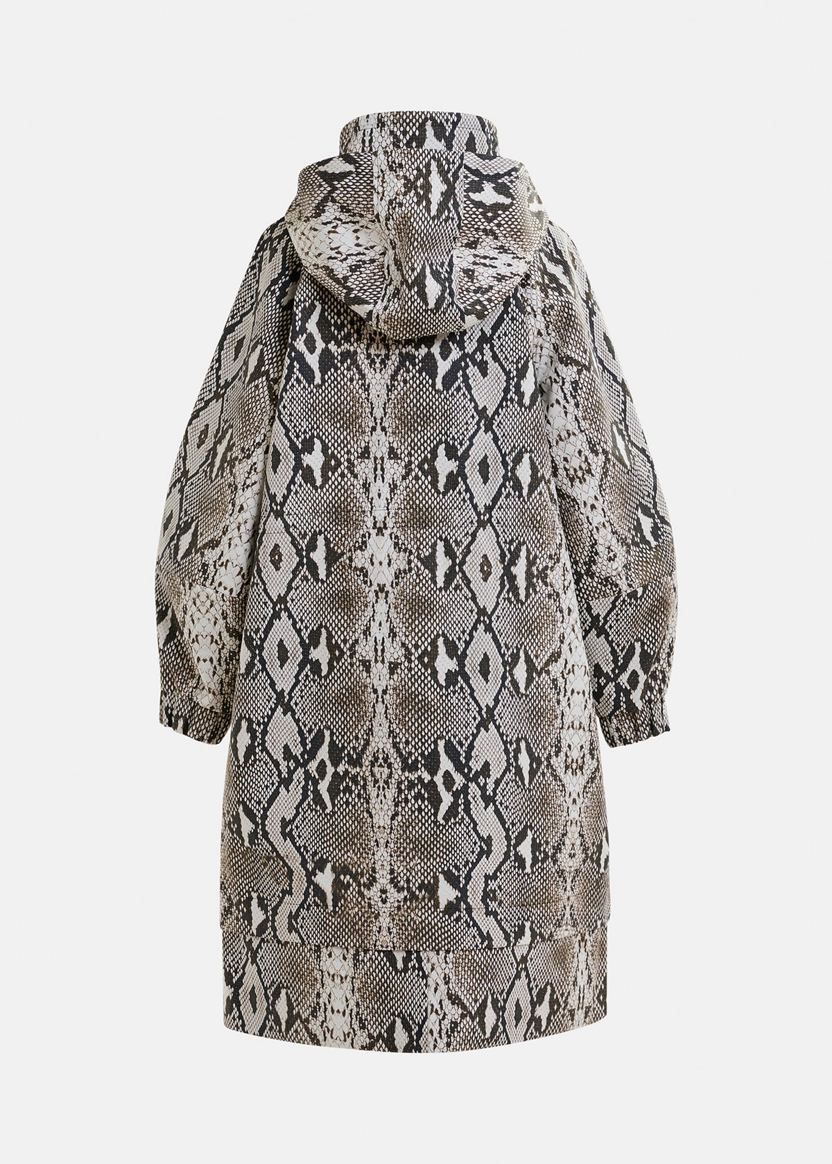 Identify oversized rain coat