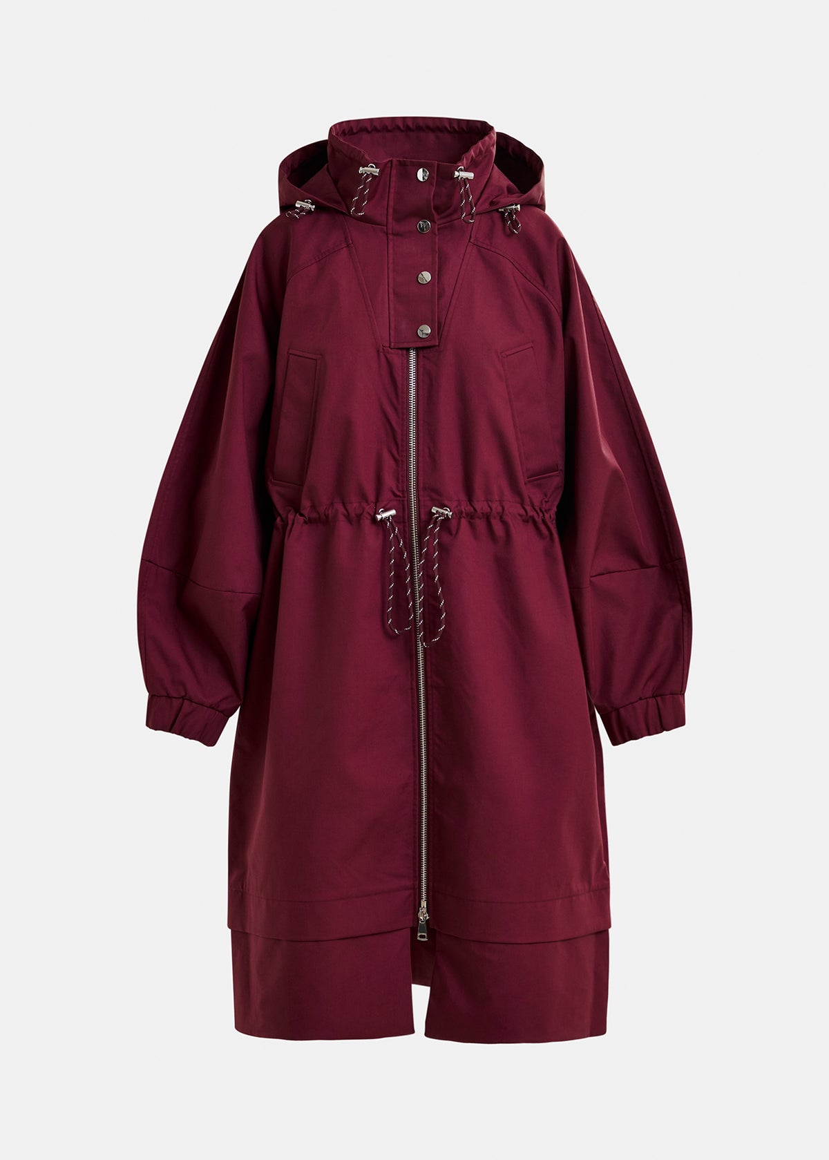 Identify oversized rain coat