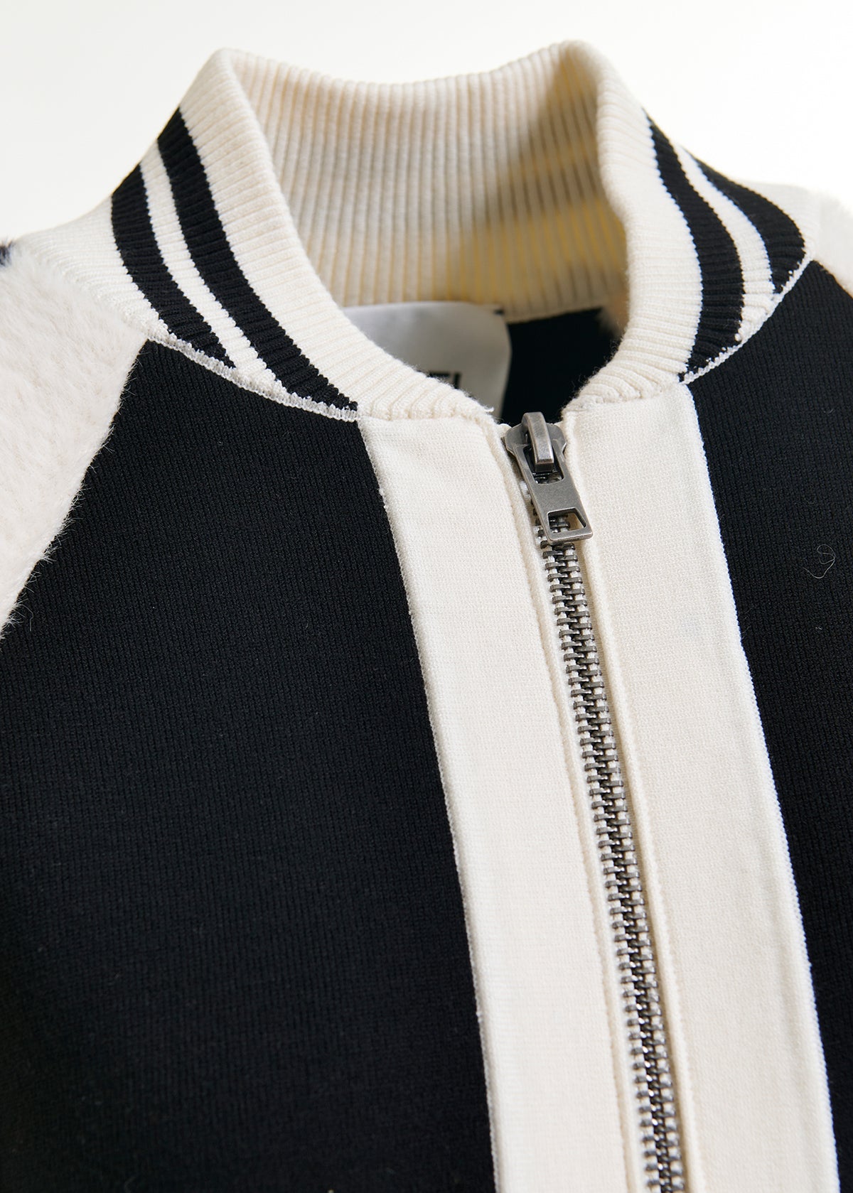 Idol knitted bicolour jacket