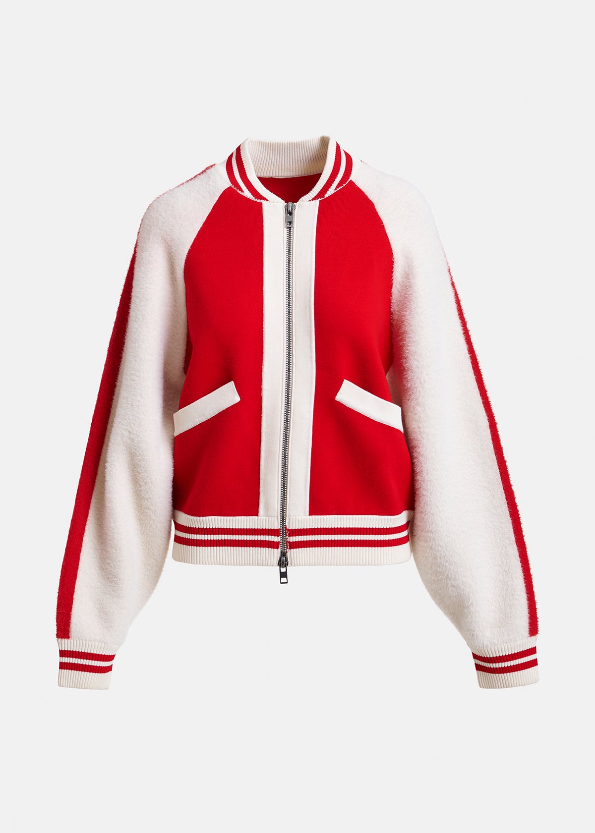 Idol knitted bicolour jacket