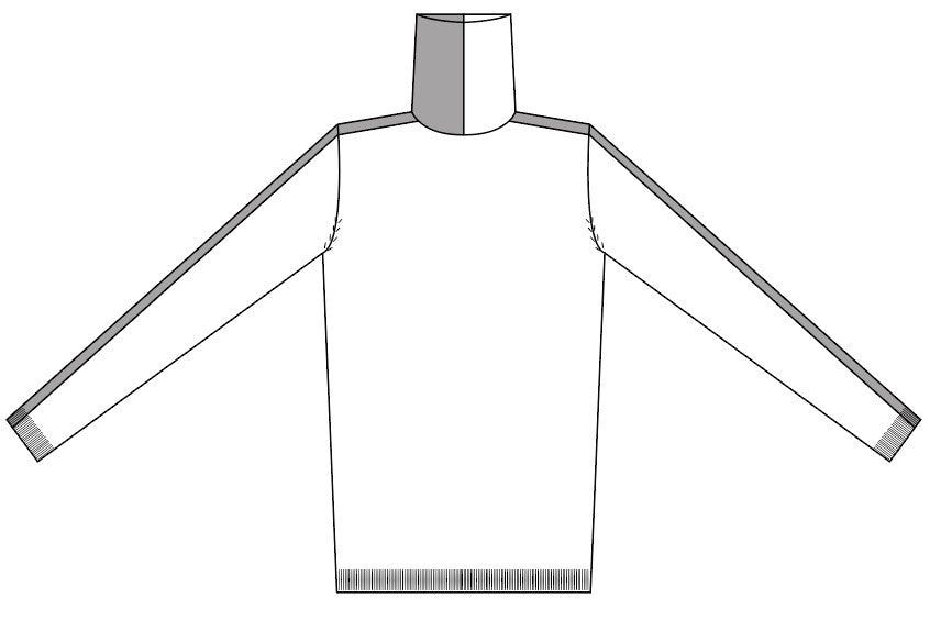 Iffort bicolour fitted pull