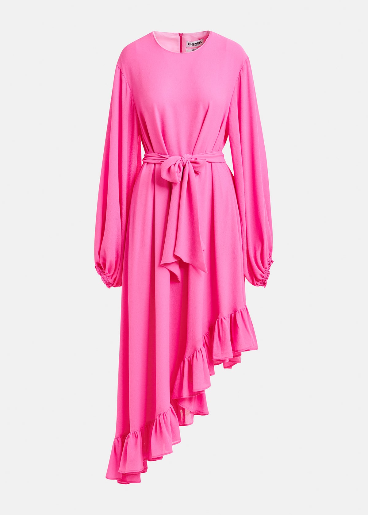 Iflower pussy bow tie dress