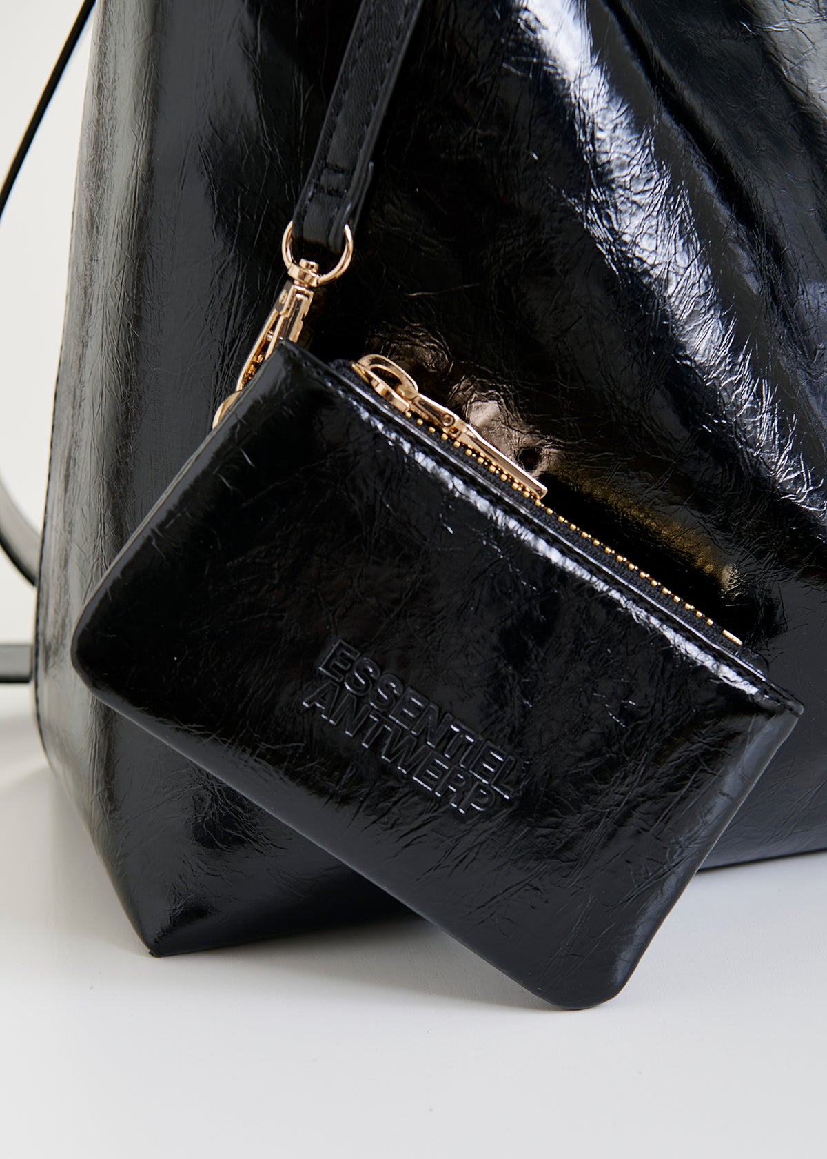 Ihurley shiny shopper bag