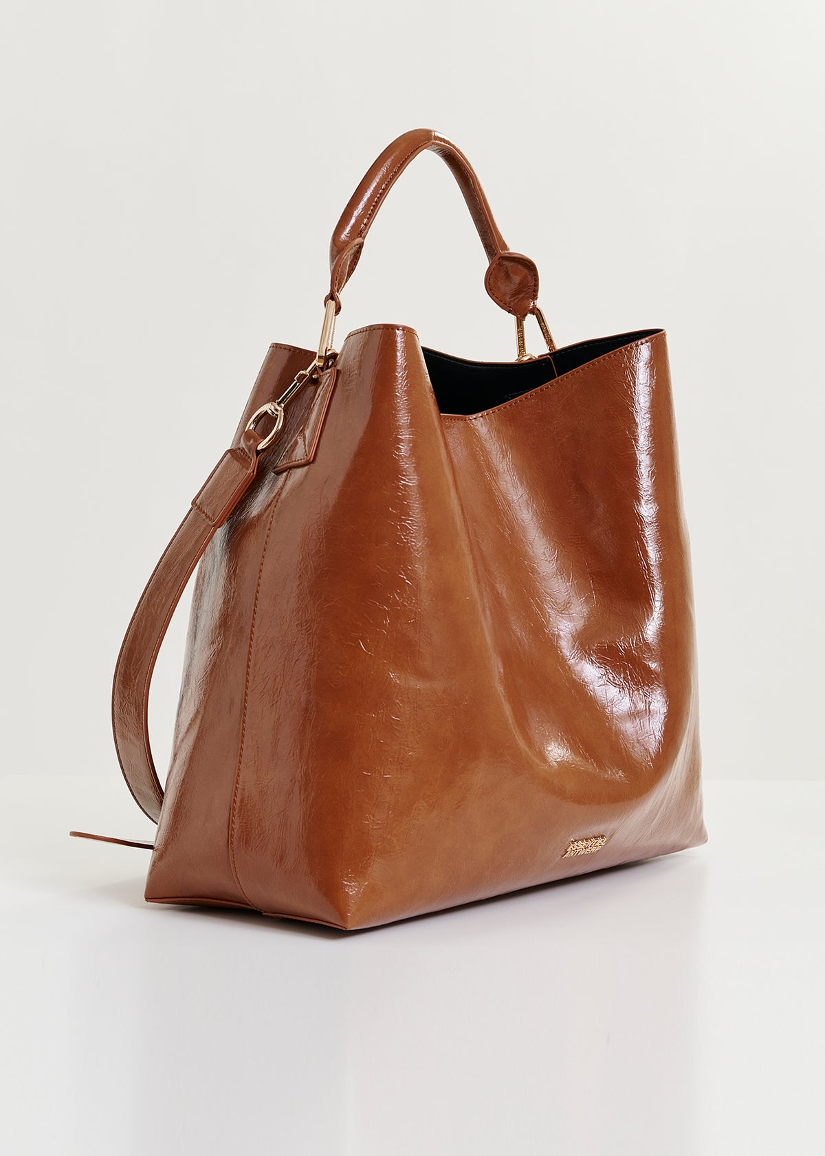 Ihurley shiny shopper bag