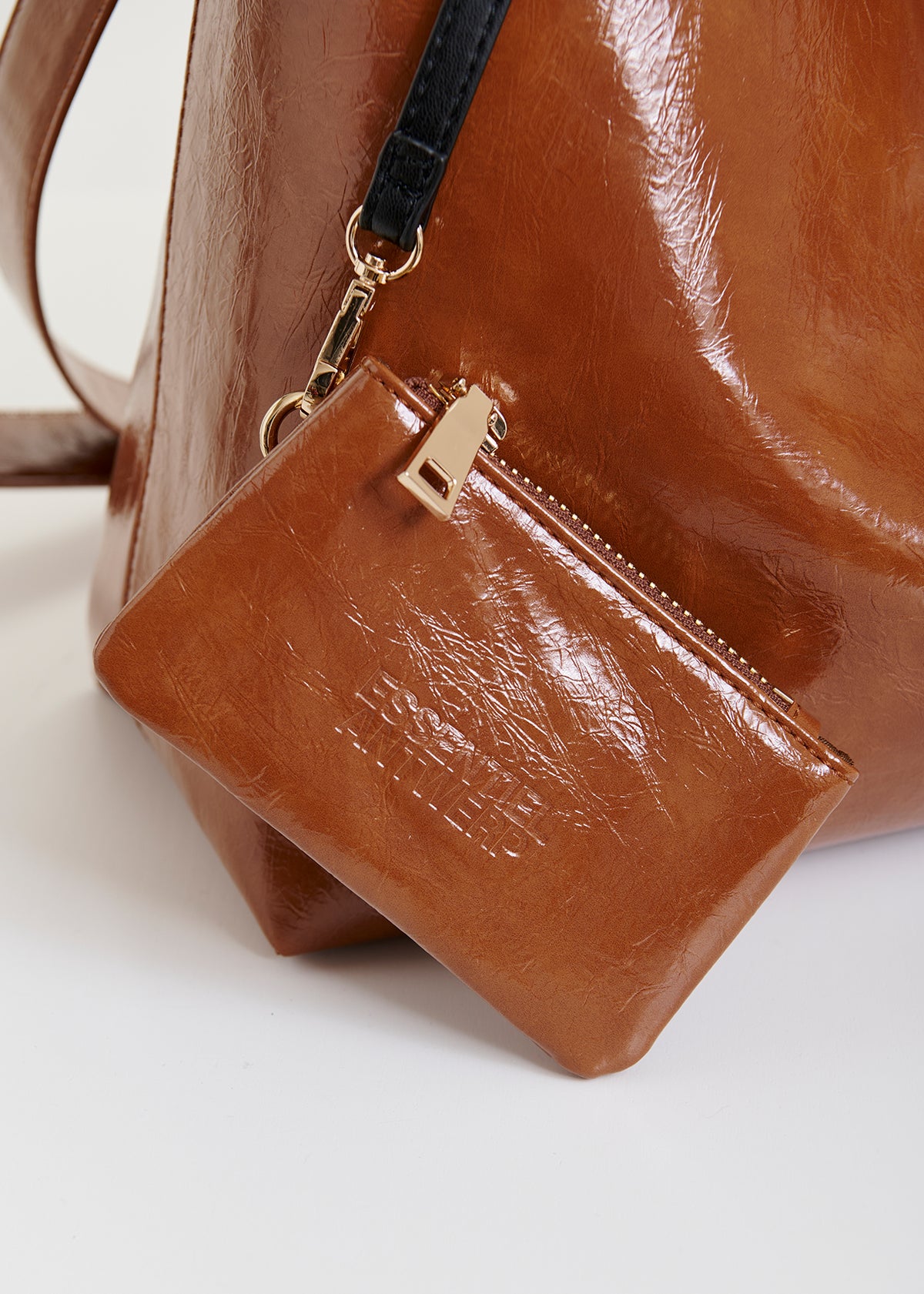 Ihurley shiny shopper bag