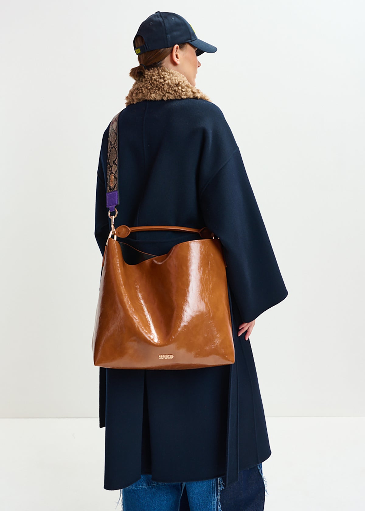 Ihurley shiny shopper bag