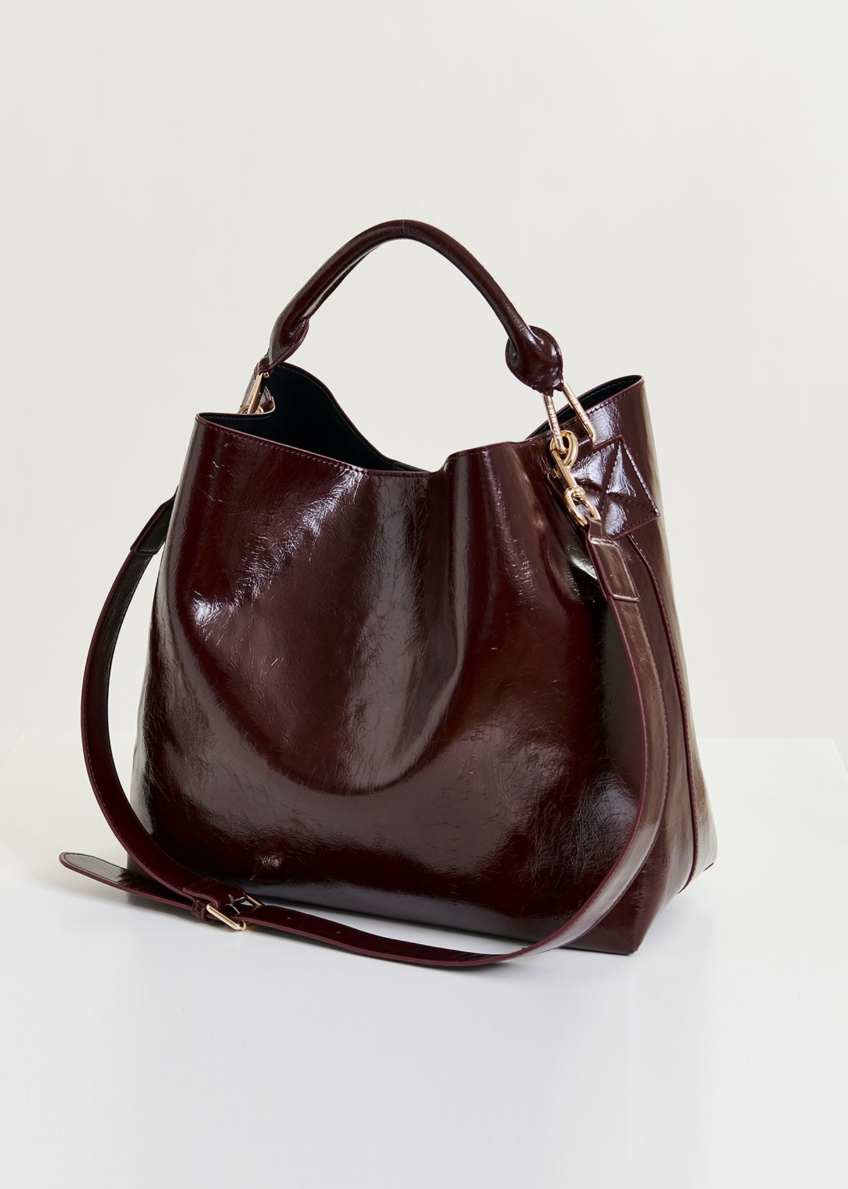 Ihurley shiny shopper bag