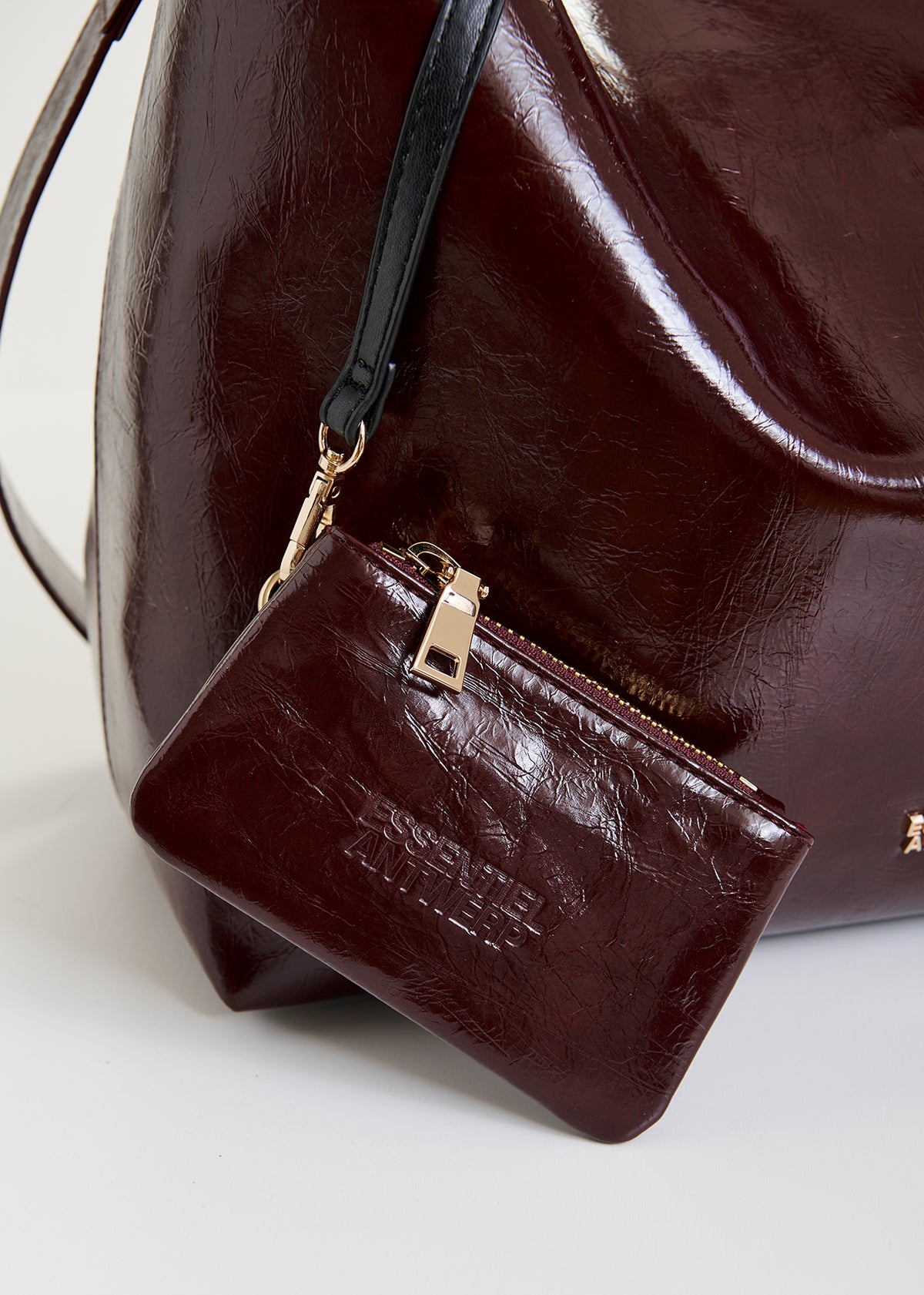 Ihurley shiny shopper bag