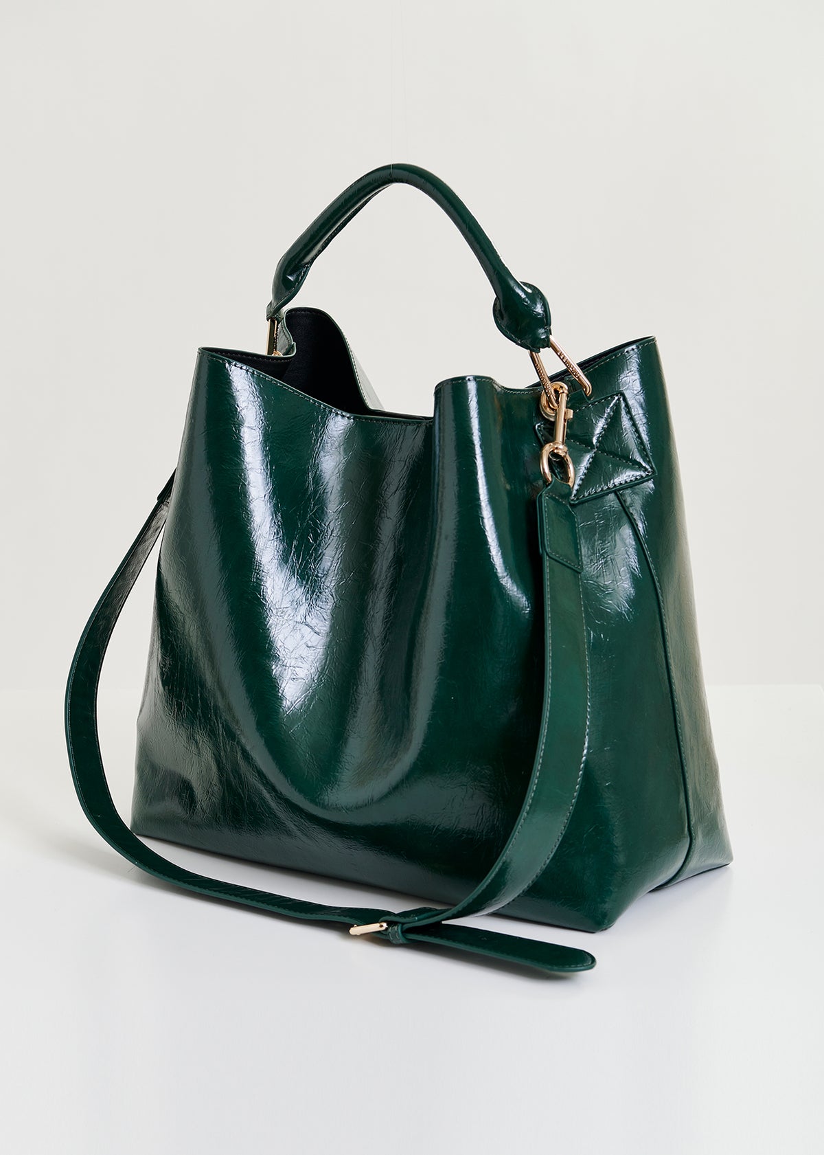 Ihurley shiny shopper bag