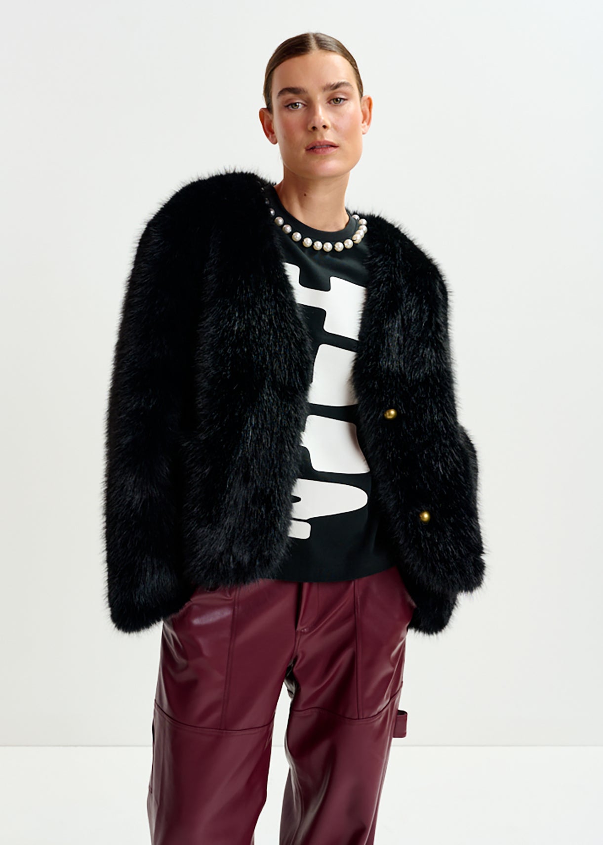 Ijacket faux fur jacket