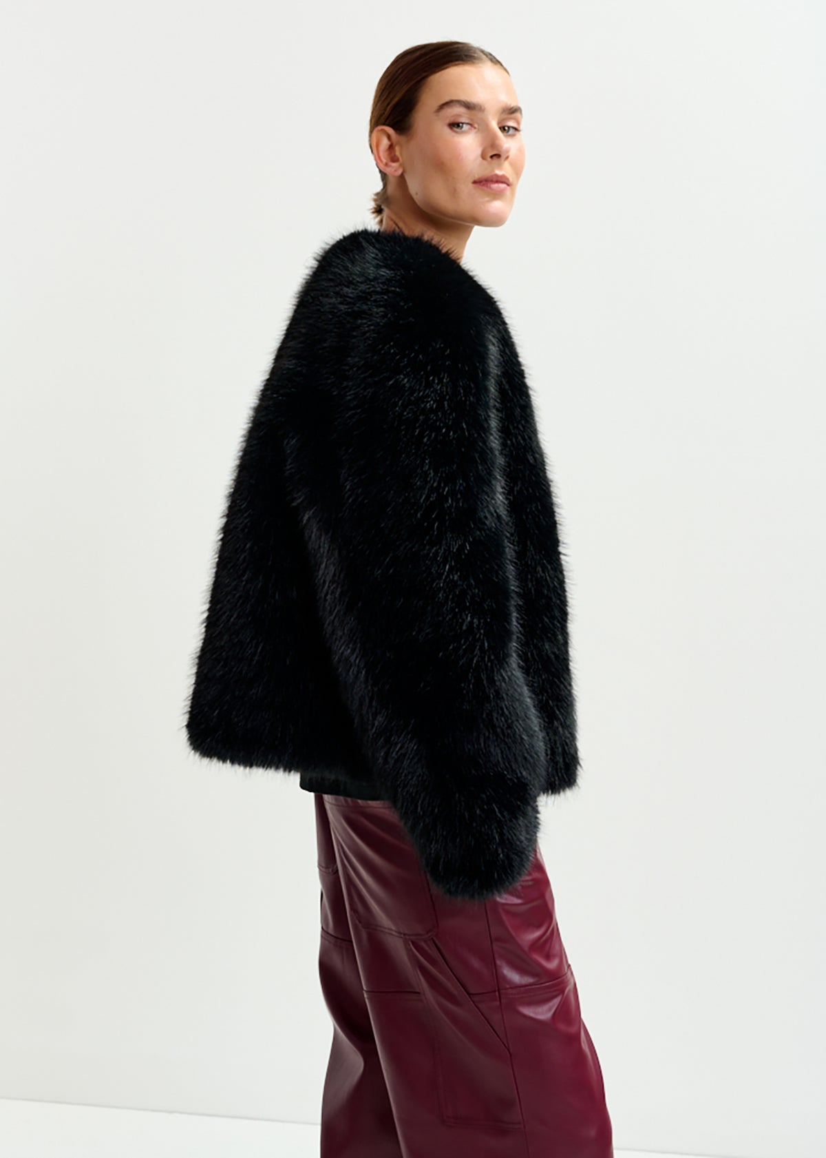 Ijacket faux fur jacket