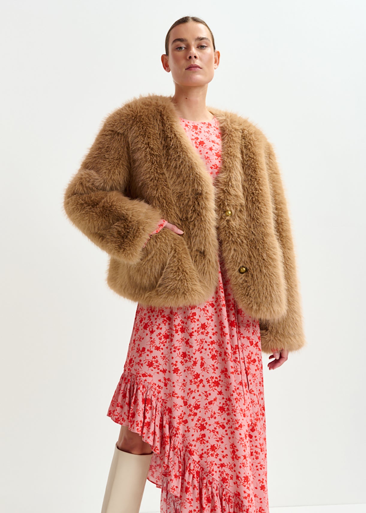 Ijacket faux fur jacket