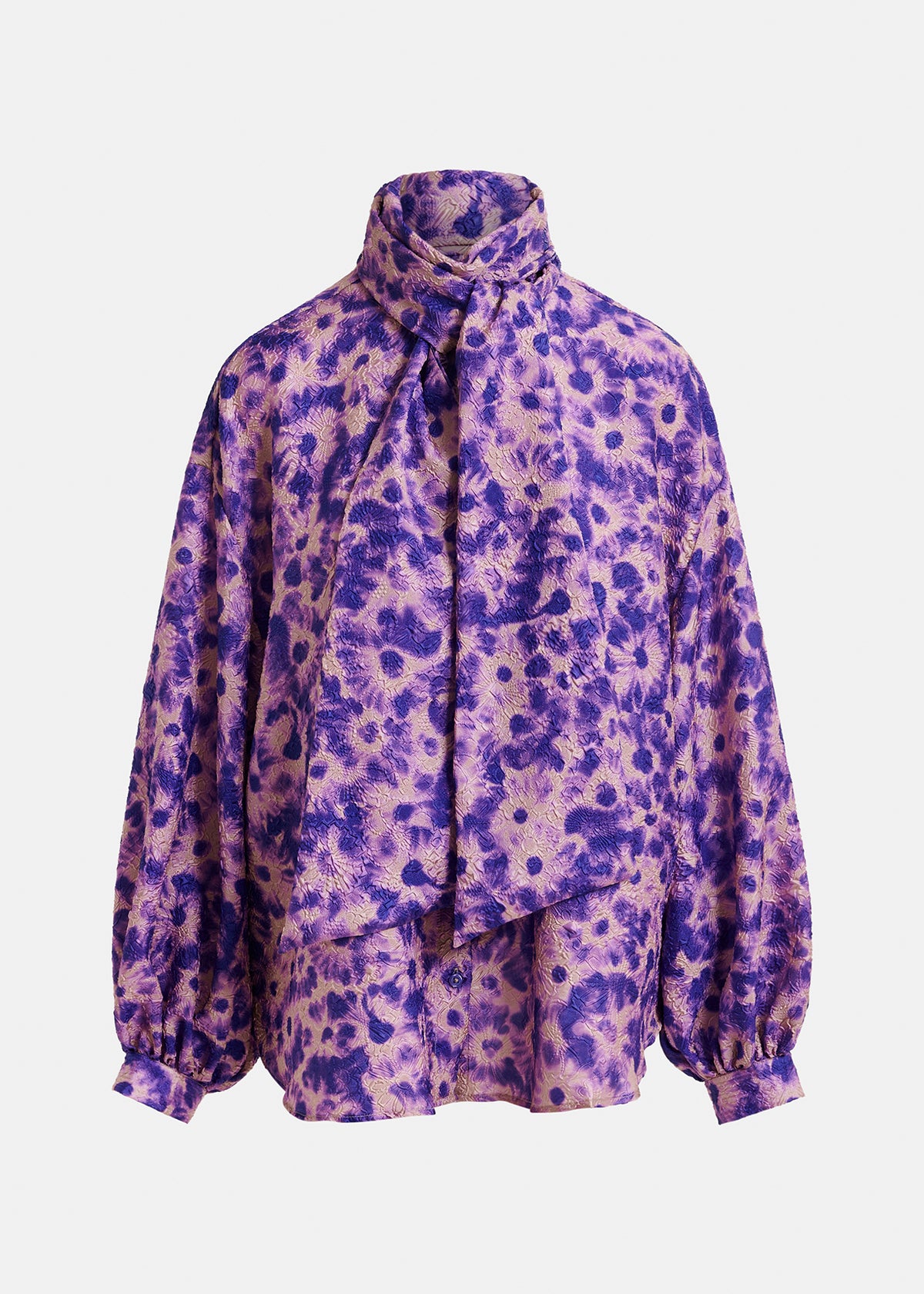 Illicium pussy bow tie shirt