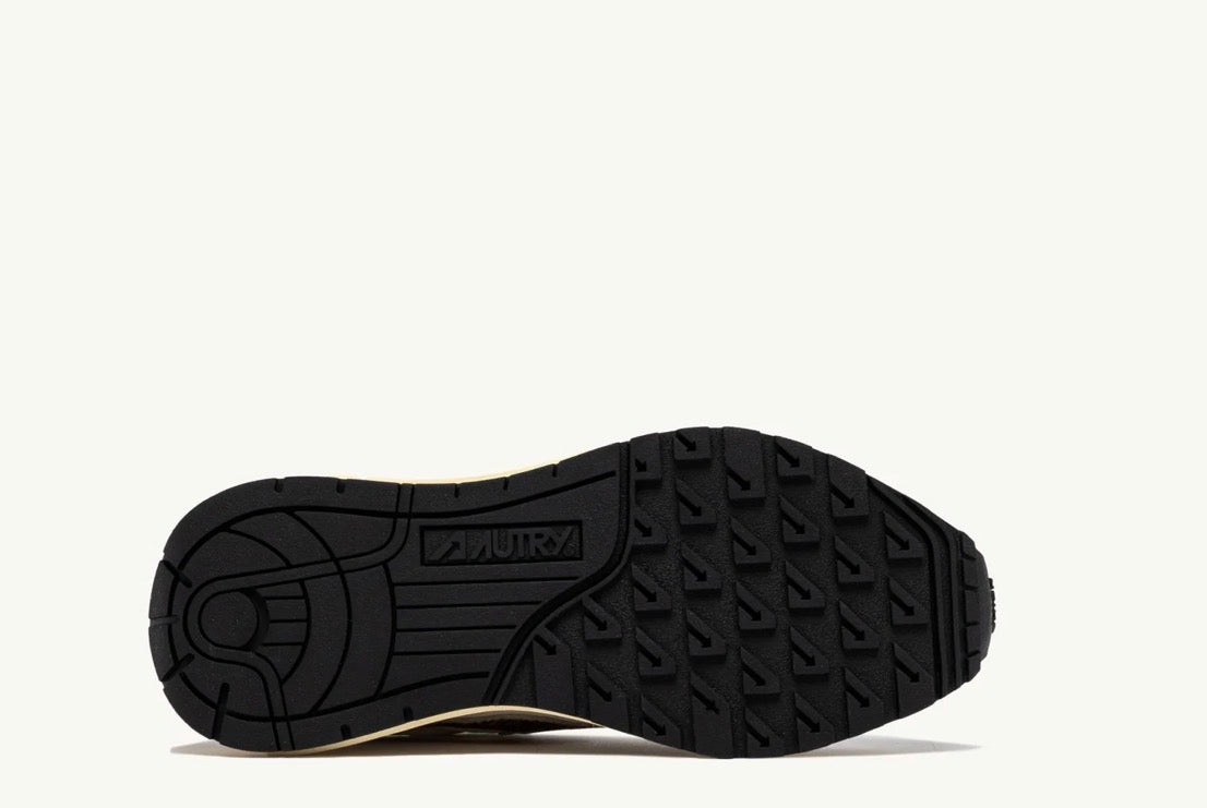 AUTRY REELWIND LOW SNEAKERS IN NYLON AND SUEDE COLOR WHITE AND LEOPARD