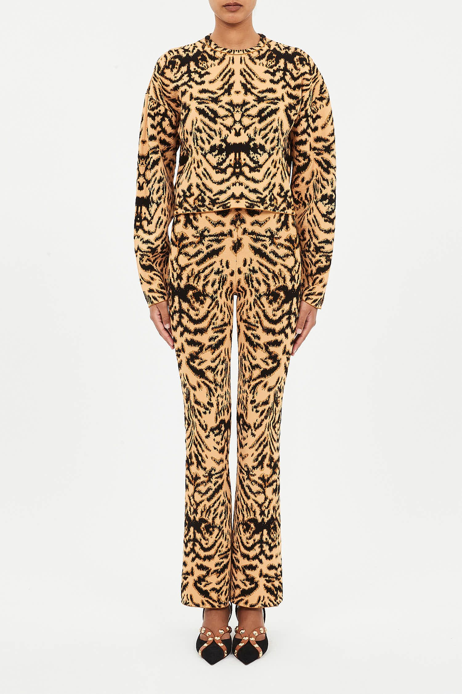 Cade Jacquard Knit Long Sleeve Pullover