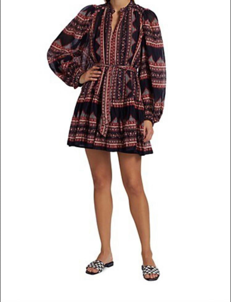 Sea New York Suzie Print Long Sleeved Dress