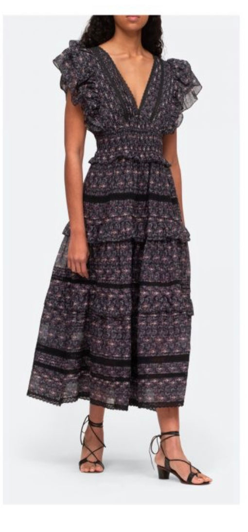 Sea Yvonne Flutter Sleeved Dress