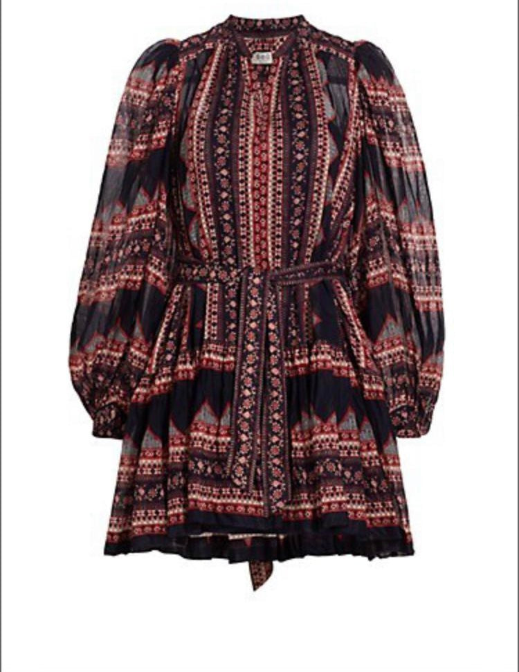 Sea New York Suzie Print Long Sleeved Dress
