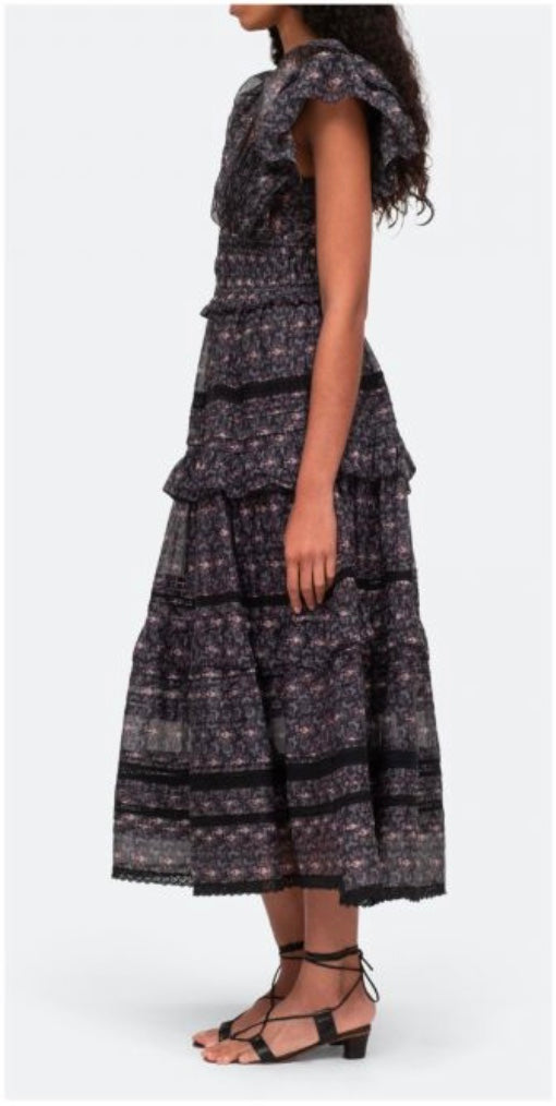 Sea Yvonne Flutter Sleeved Dress