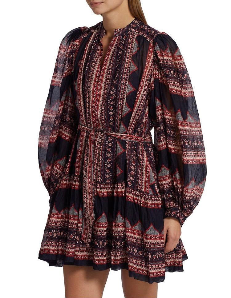Sea New York Suzie Print Long Sleeved Dress
