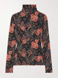 Aurelia Jersey Long Sleeve Turtleneck Top