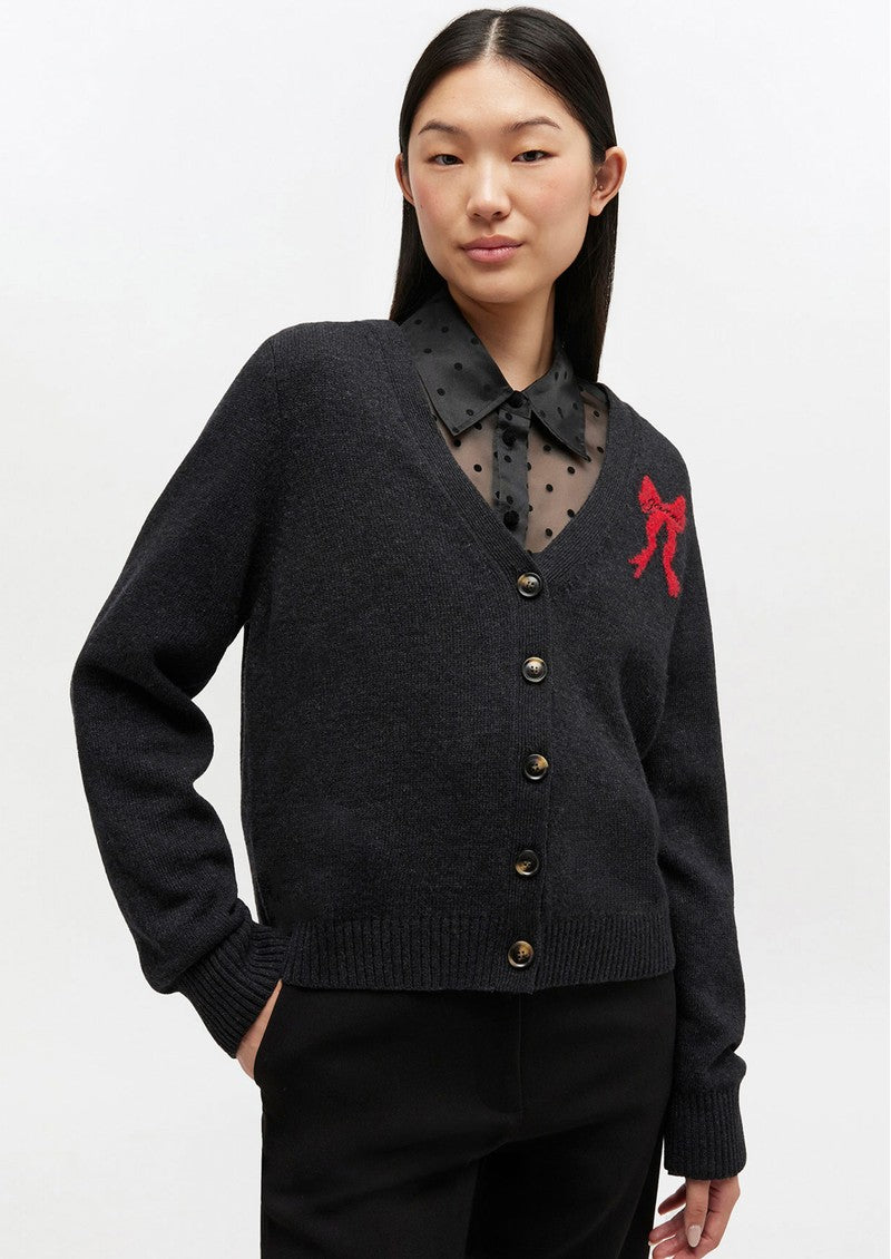 Ganni Graphic Wool Cardigan