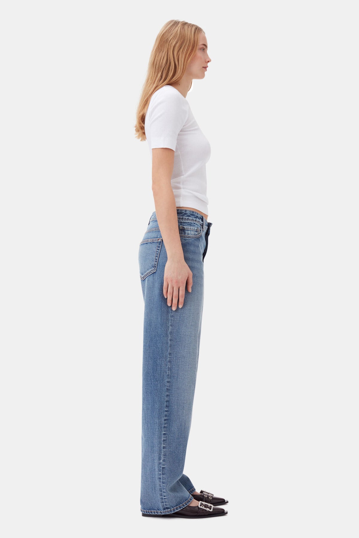 Soft Cotton Rib Short Sleeve T-Shirt