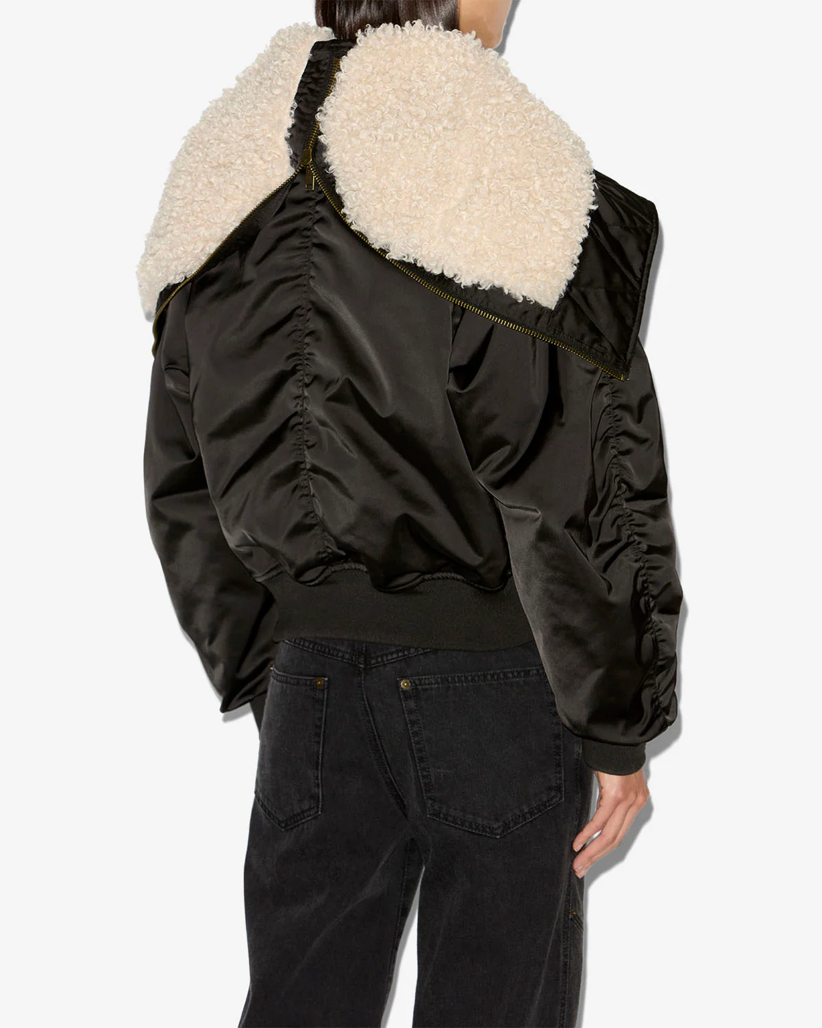 ELISA SHORT QUILTED SATIN COAT