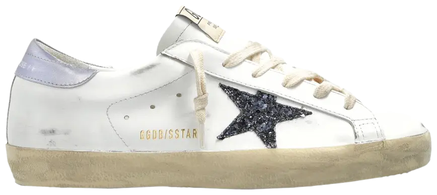 Golden Goose Superstar White Black Glicine