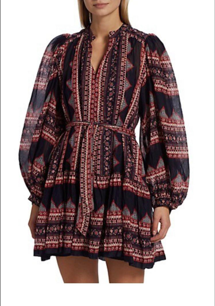 Sea New York Suzie Print Long Sleeved Dress