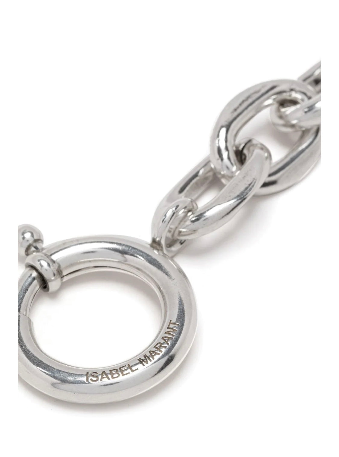 Isabel Marant Chain-link engraved-logo bracelet