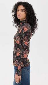 Aurelia Jersey Long Sleeve Turtleneck Top