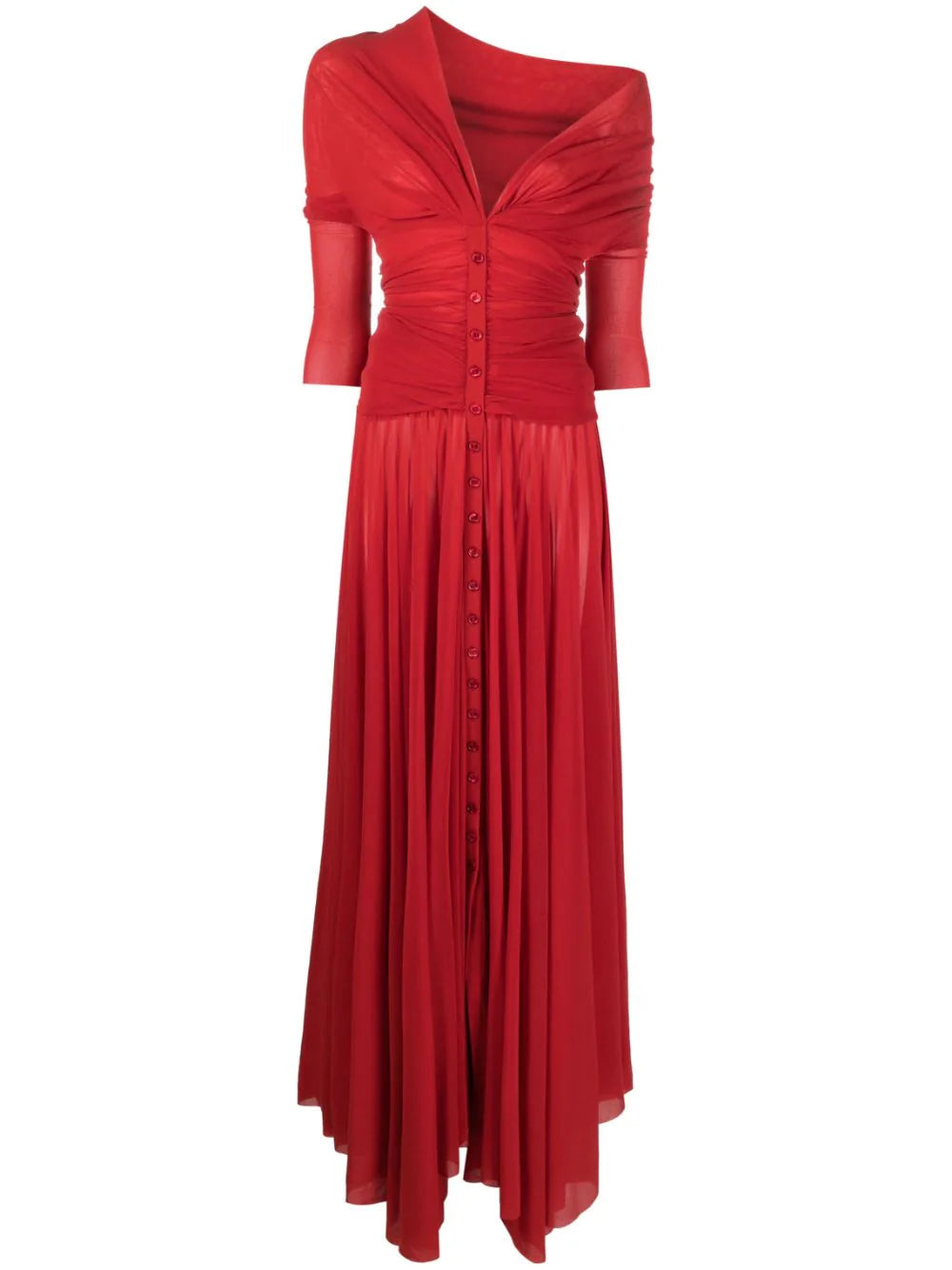 Philosophy Di Lorenzo Serafini draped pleated maxi dress